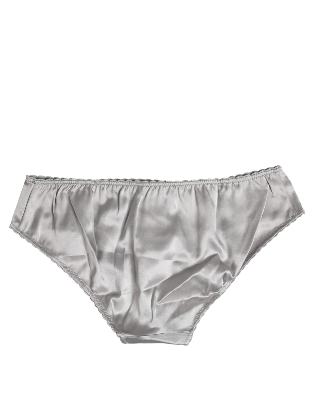 Culotte taille basse en soie extensible grise Dolce &amp; Gabbana