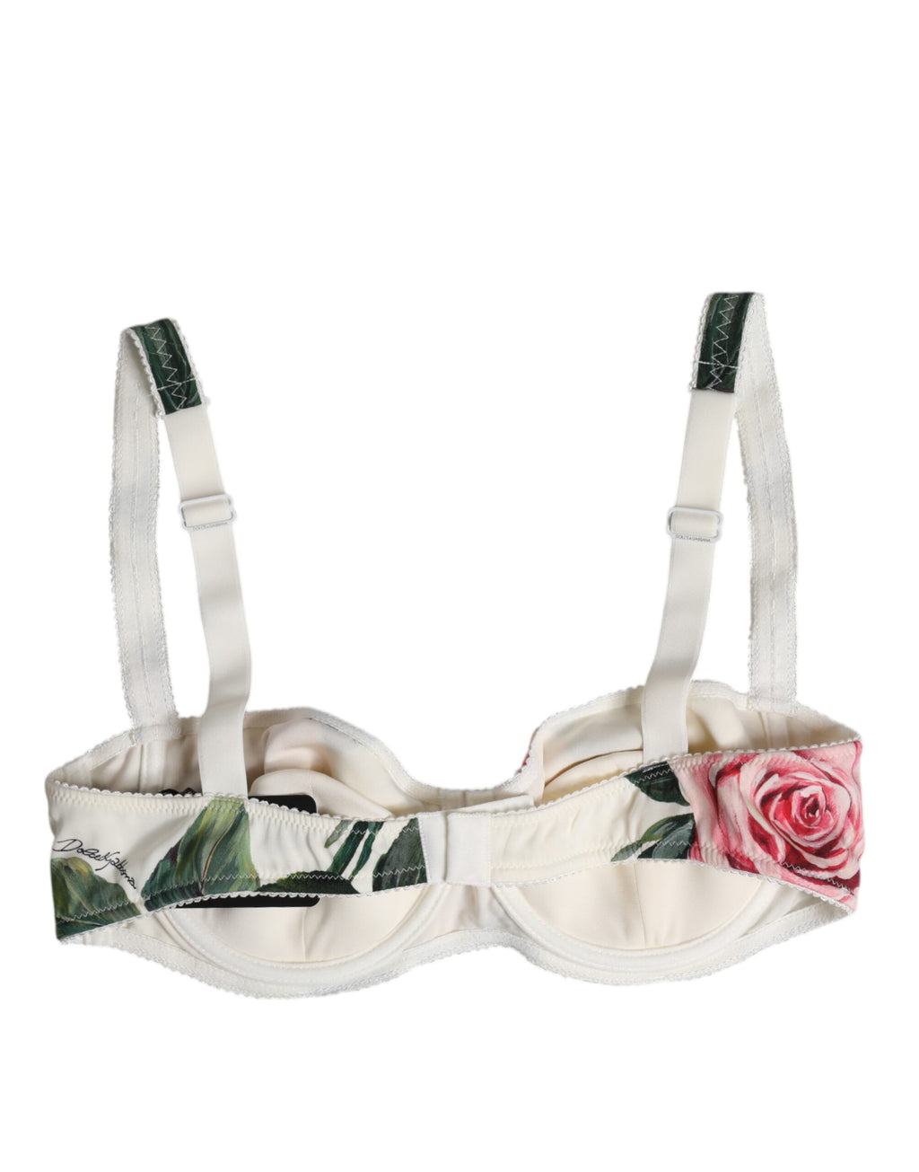 Soutien-gorge balconnet à armatures Dolce &amp; Gabbana à fleurs blanches