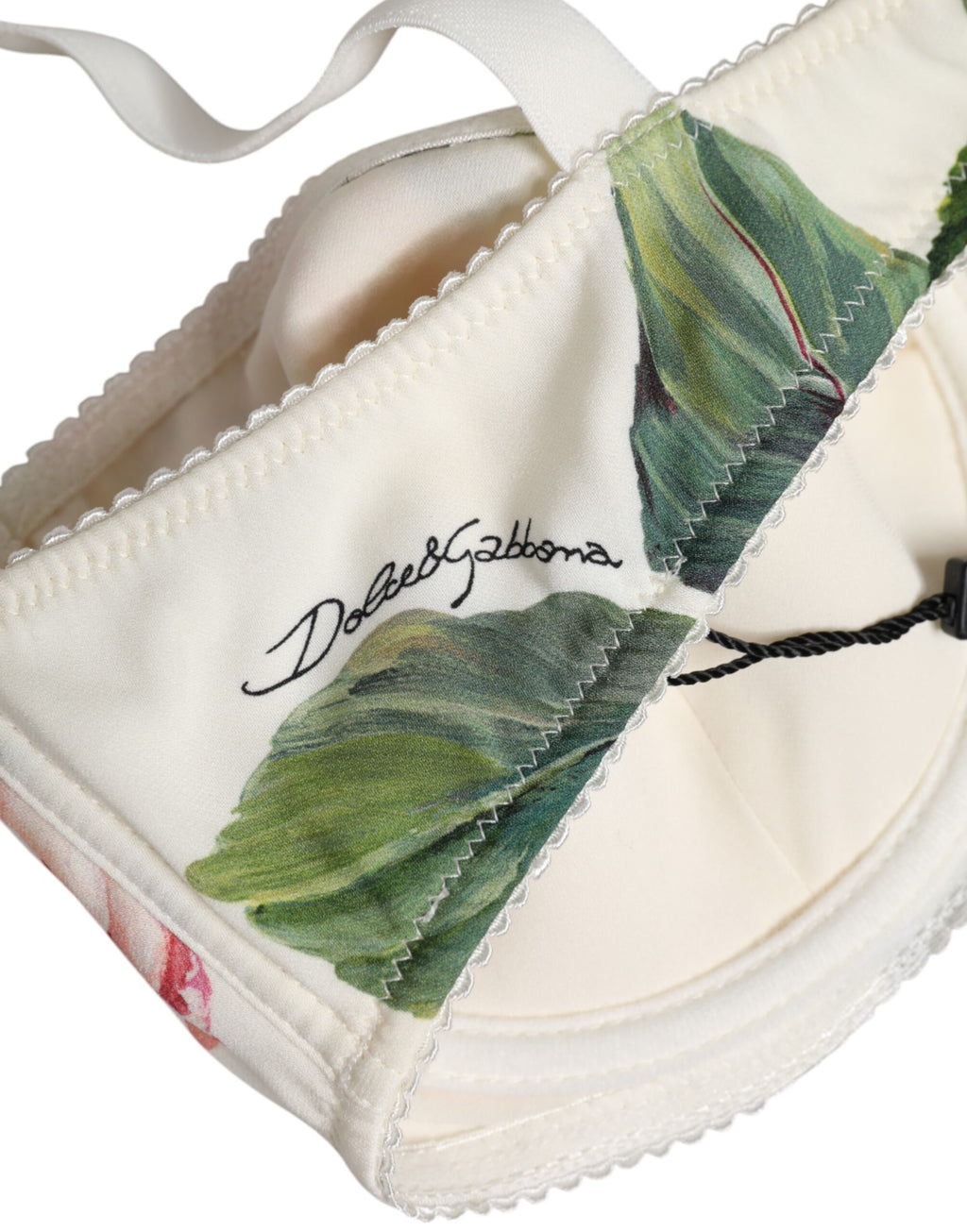 Soutien-gorge balconnet à armatures Dolce &amp; Gabbana à fleurs blanches