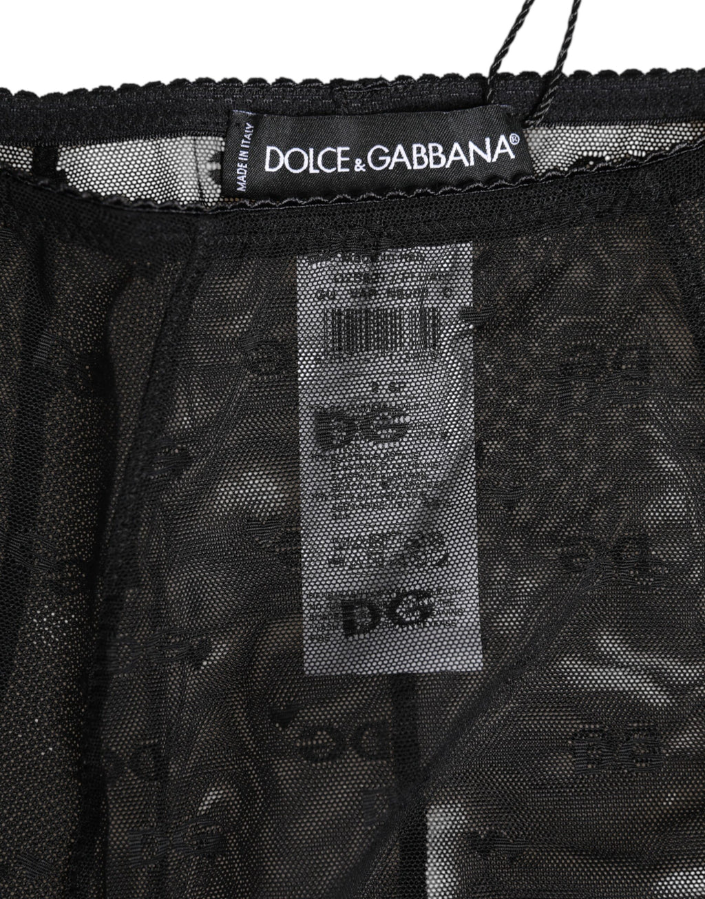 Culotte taille haute à logo noir Dolce &amp; Gabbana
