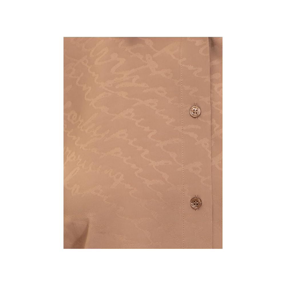 Chemise femme en soie beige PINKO