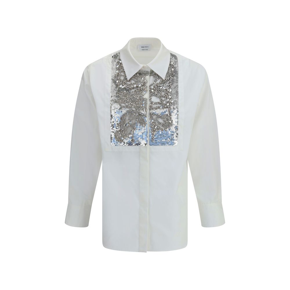 Chemise brodée de cristaux Alexander McQueen