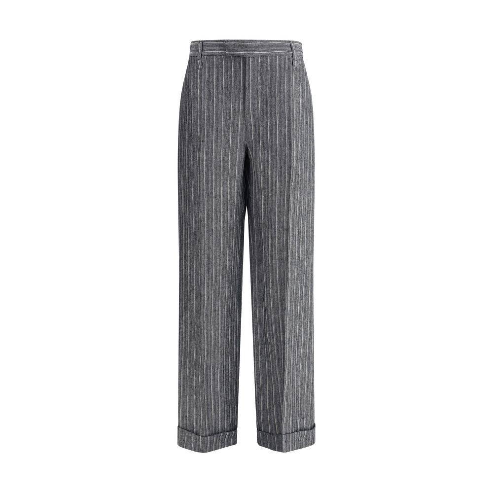 Pantalon en lin Brunello Cucinelli