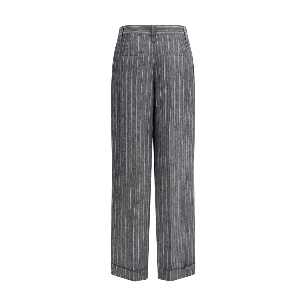 Pantalon en lin Brunello Cucinelli