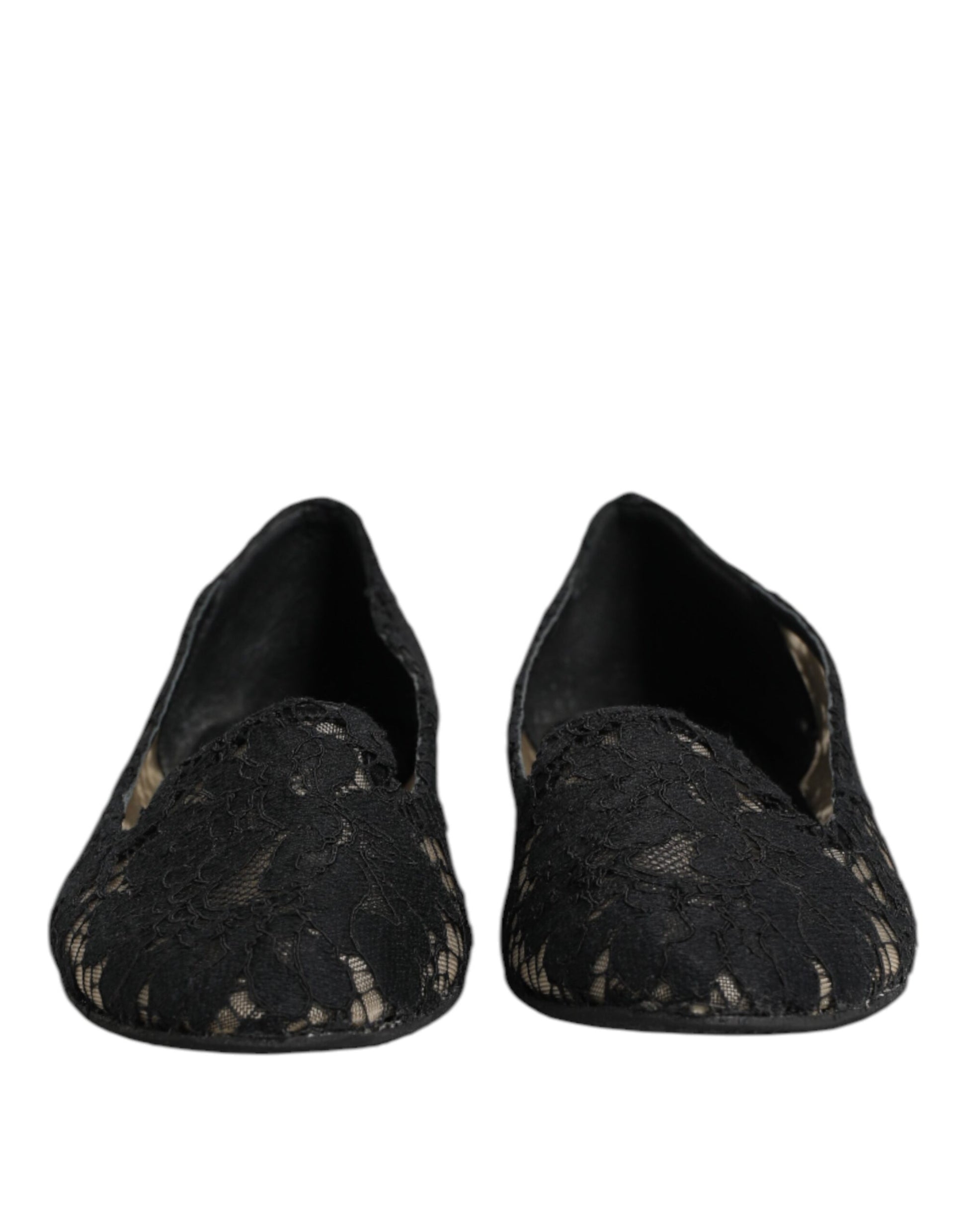 Chaussures plates à lacets noires Dolce &amp; Gabbana Taormina