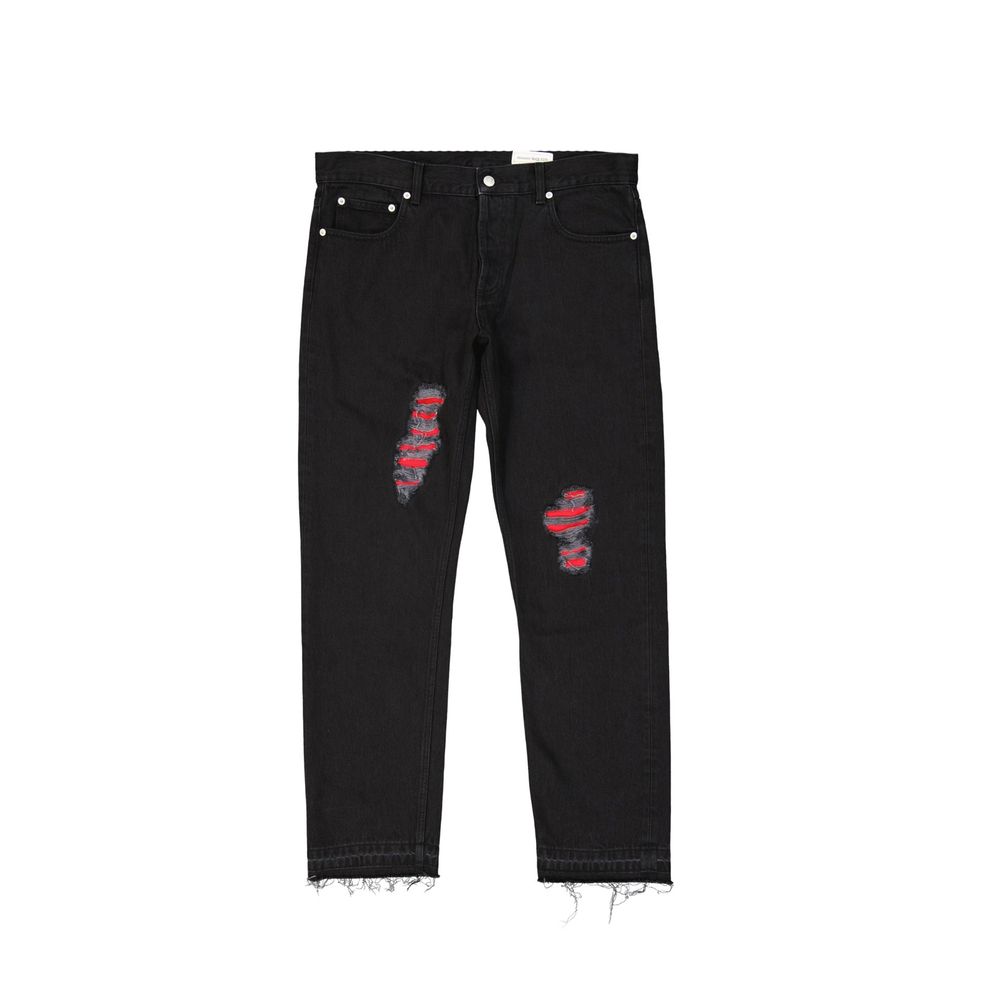 Jean en denim de coton Alexander McQueen