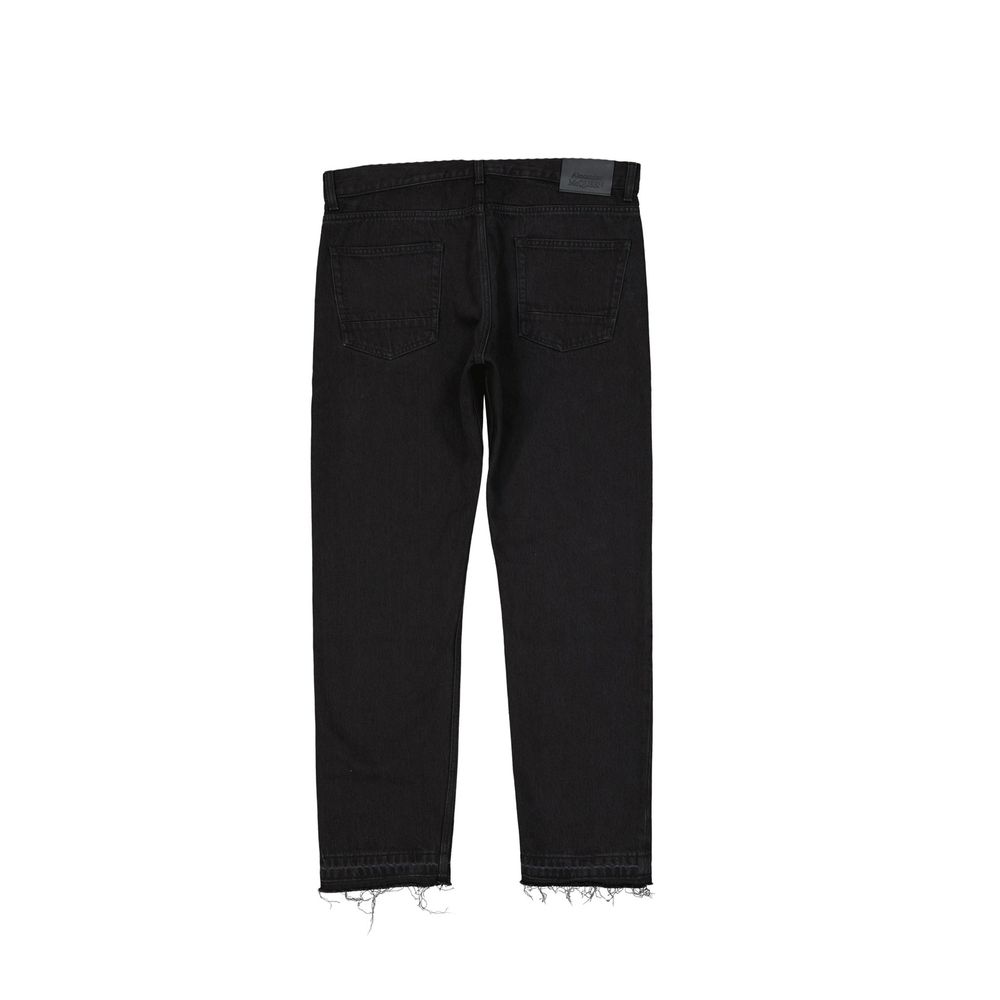 Jean en denim de coton Alexander McQueen