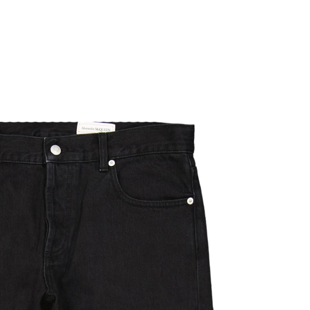 Jean en denim de coton Alexander McQueen