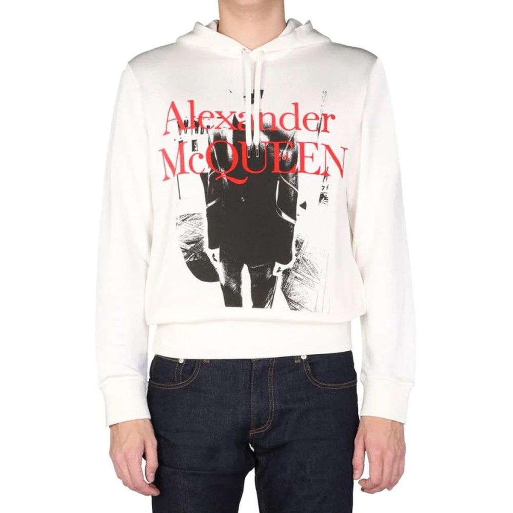 Sweat à capuche avec logo Alexander McQueen
