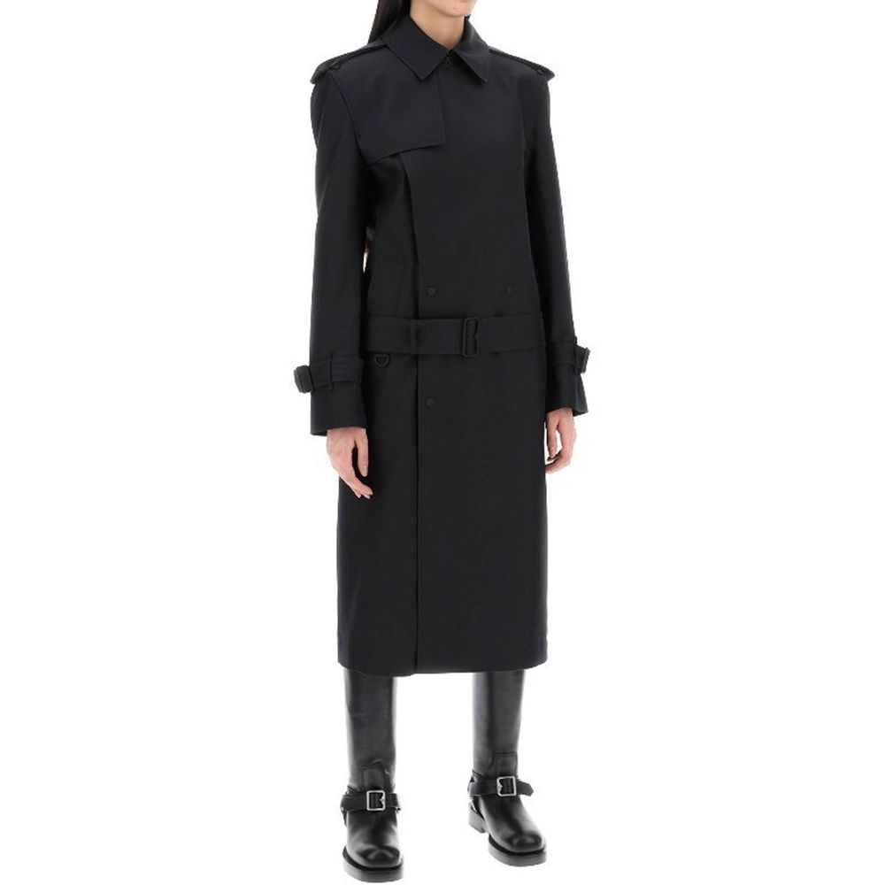 Trench-coat en soie mélangée Burberry