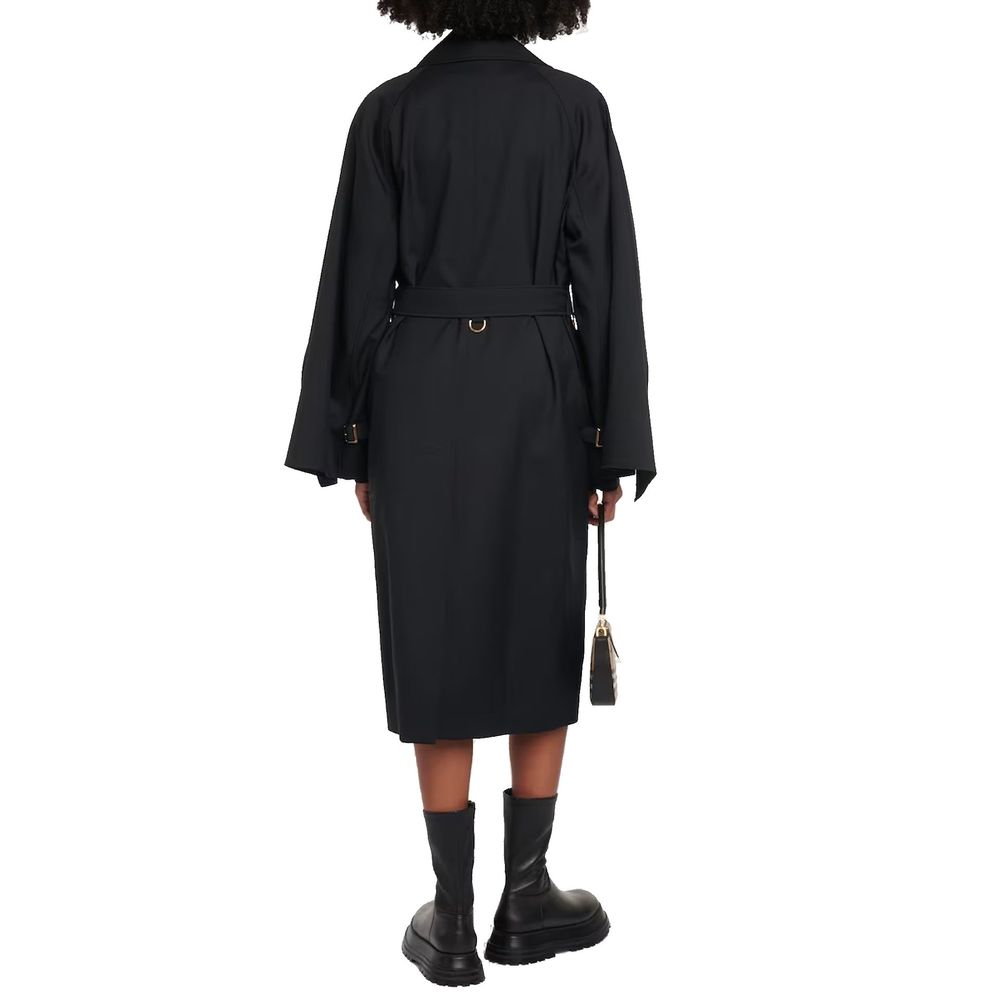 Trench-coat en laine mélangée Burberry