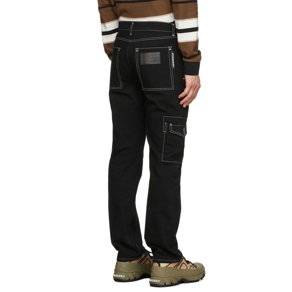 Pantalon cargo en denim Burberry