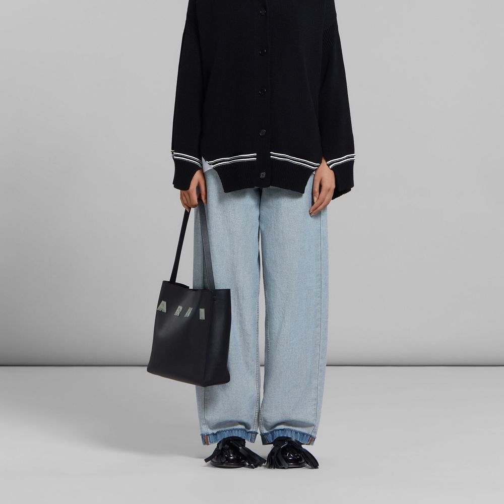 Petit sac hobo en cuir Museo de Marni
