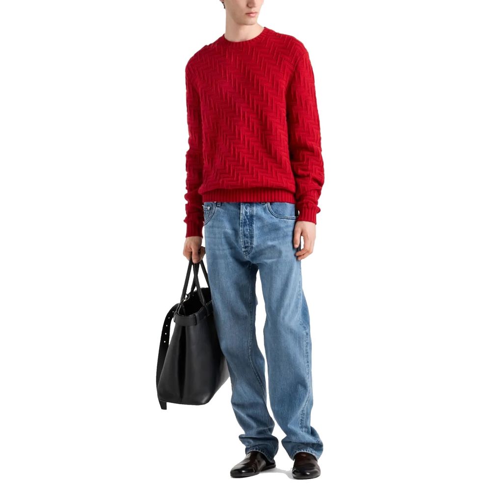 Jean en denim de coton Prada