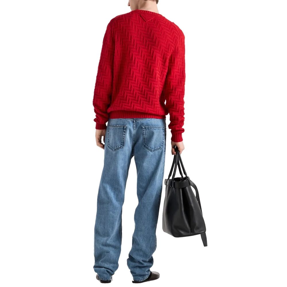 Jean en denim de coton Prada