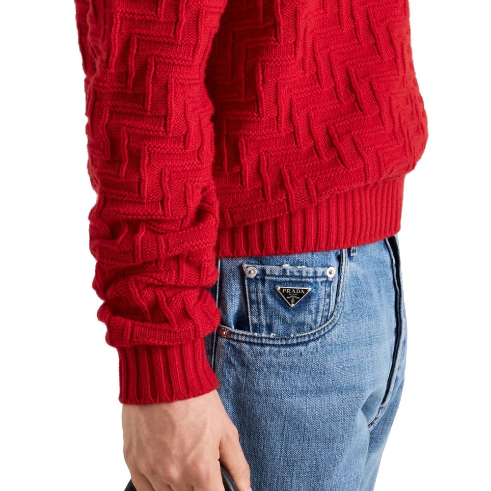Jean en denim de coton Prada