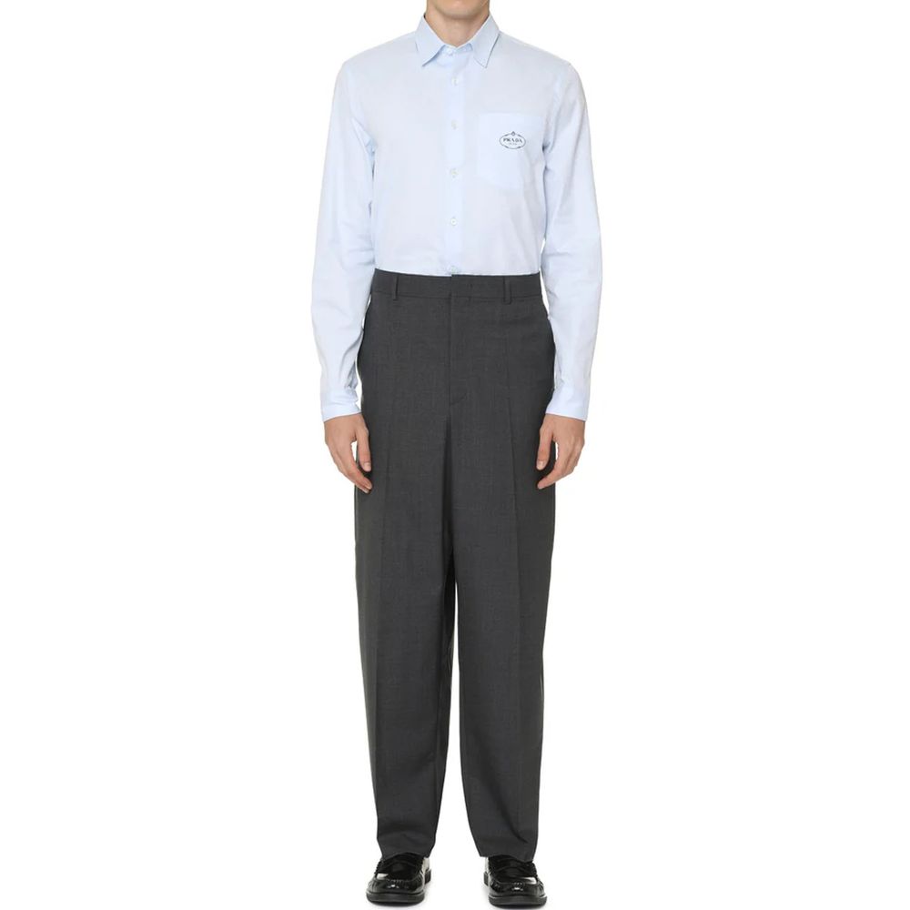 Chemise en coton Oxford Prada