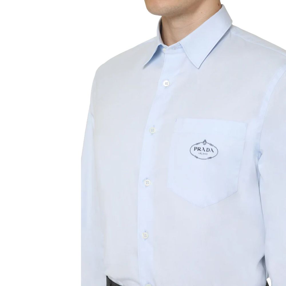 Chemise en coton Oxford Prada