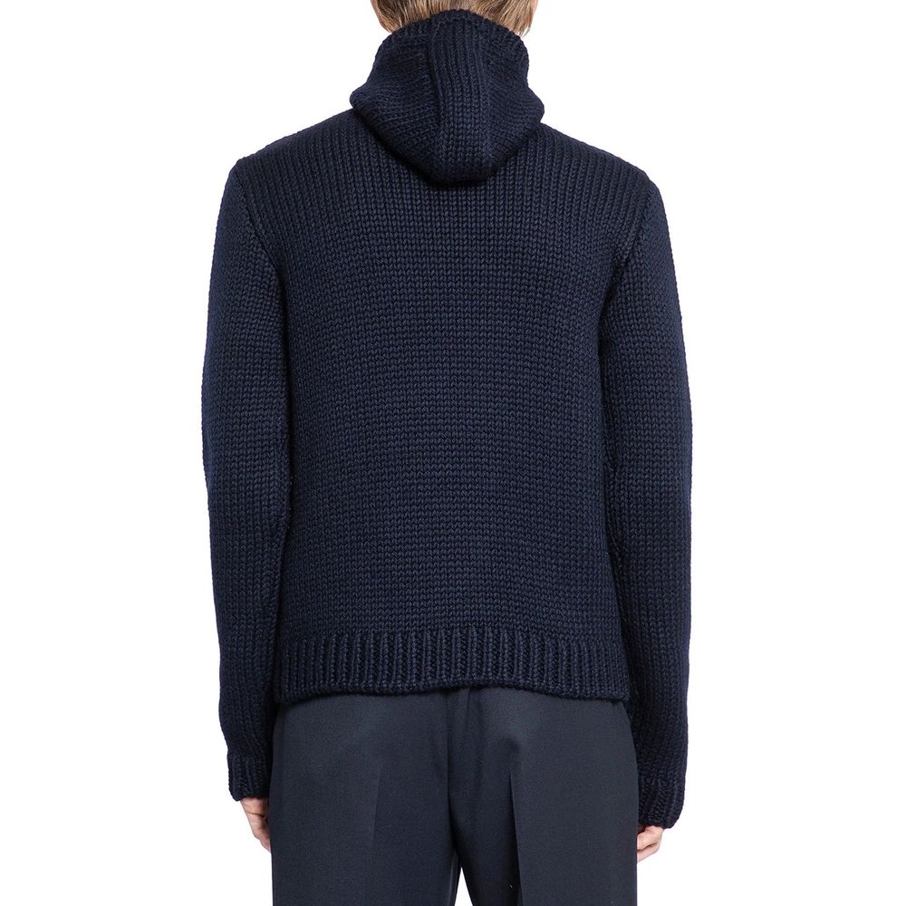 Pull à capuche en laine Prada