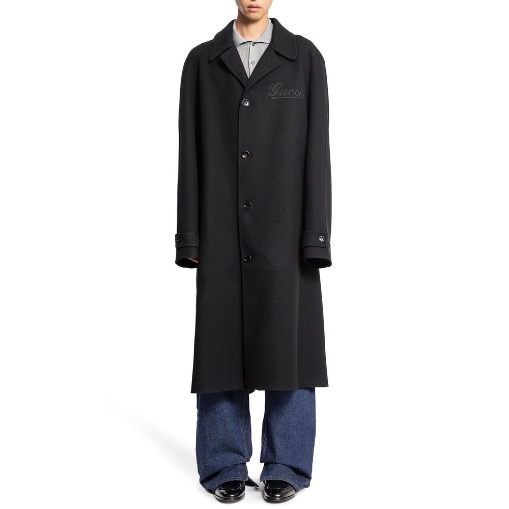 Manteau long en laine Gucci