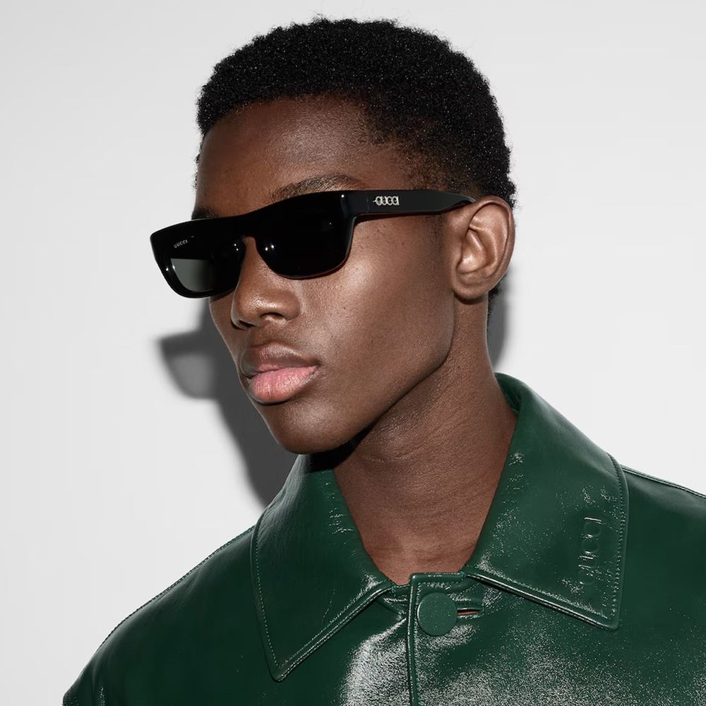 Lunettes de soleil à monture rectangulaire Gucci
