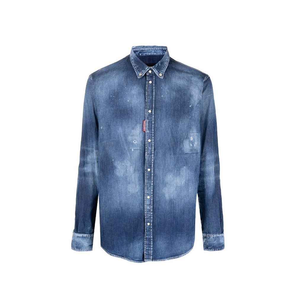 Chemise en jean effet vieilli Dsquared²