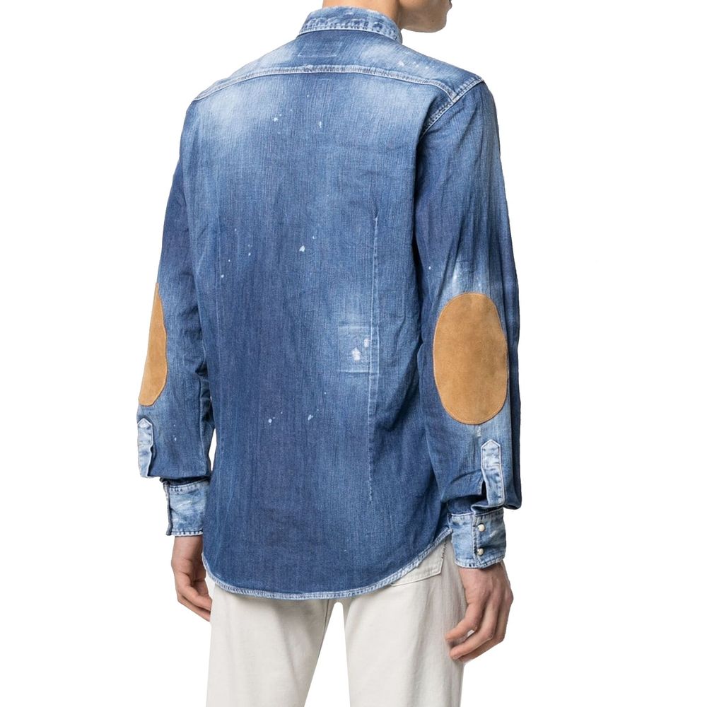 Chemise en jean effet vieilli Dsquared²