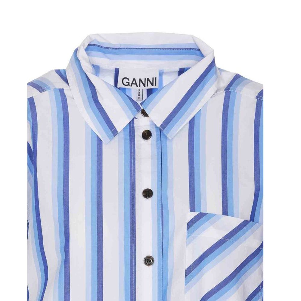Chemise rayée en coton Ganni