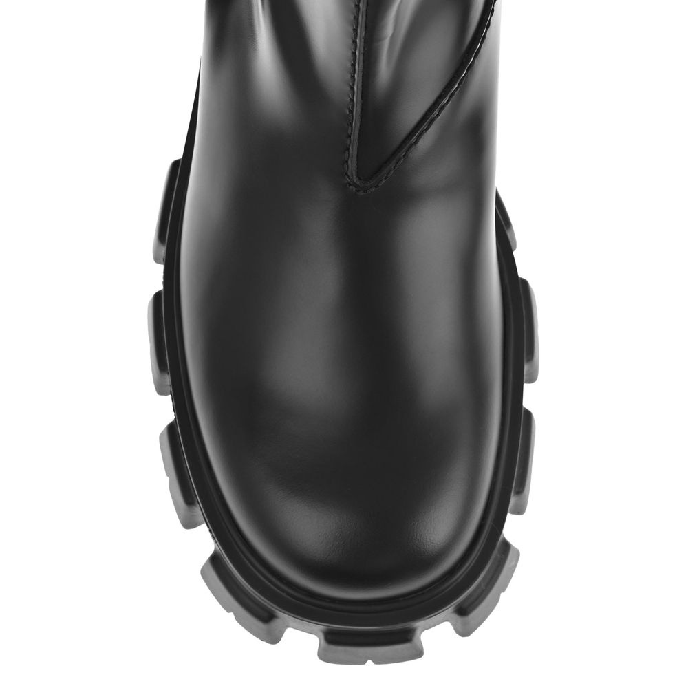 Bottines en cuir Prada Monolith