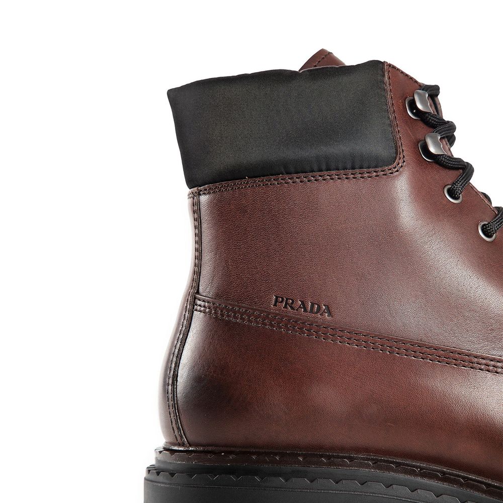 Bottes en cuir Prada