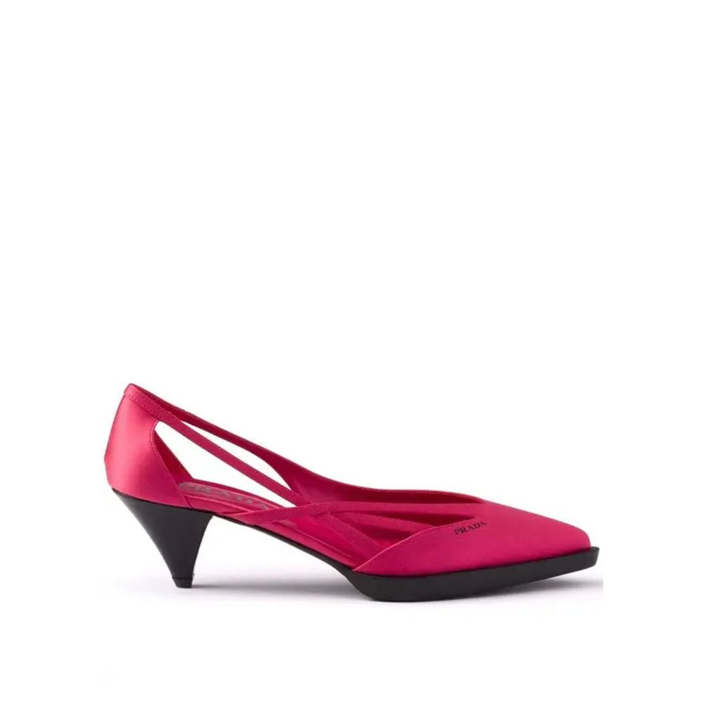 Escarpins Prada 55 mm à découpes en satin