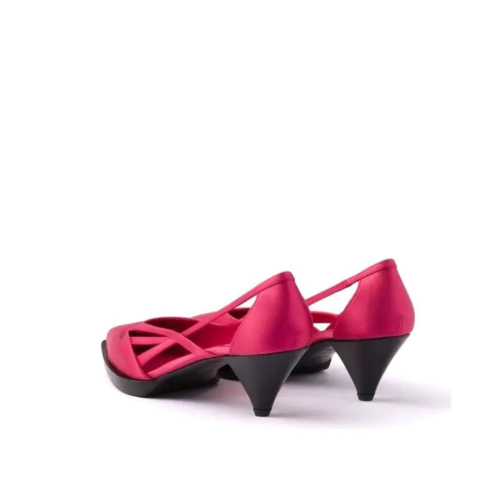 Escarpins Prada 55 mm à découpes en satin