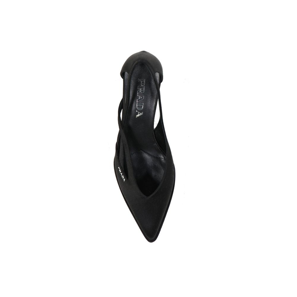 Escarpins Prada en satin découpé 55 mm