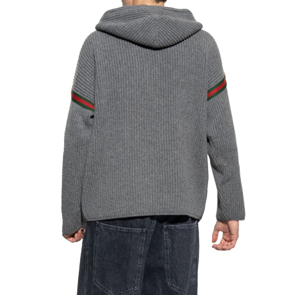 Sweat-shirt zippé en laine Gucci