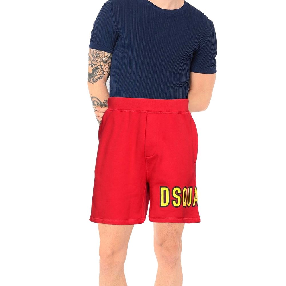 Short en coton avec logo Dsquared²