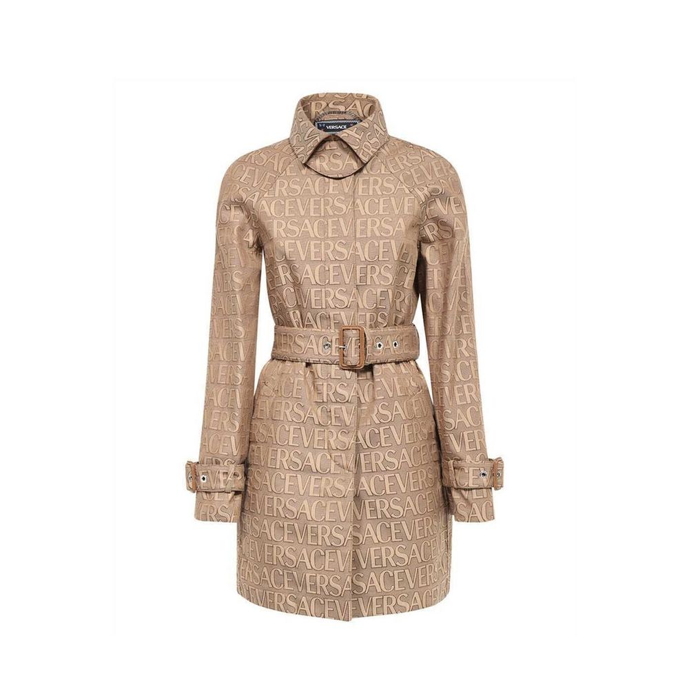 Trench-coat à logo Versace