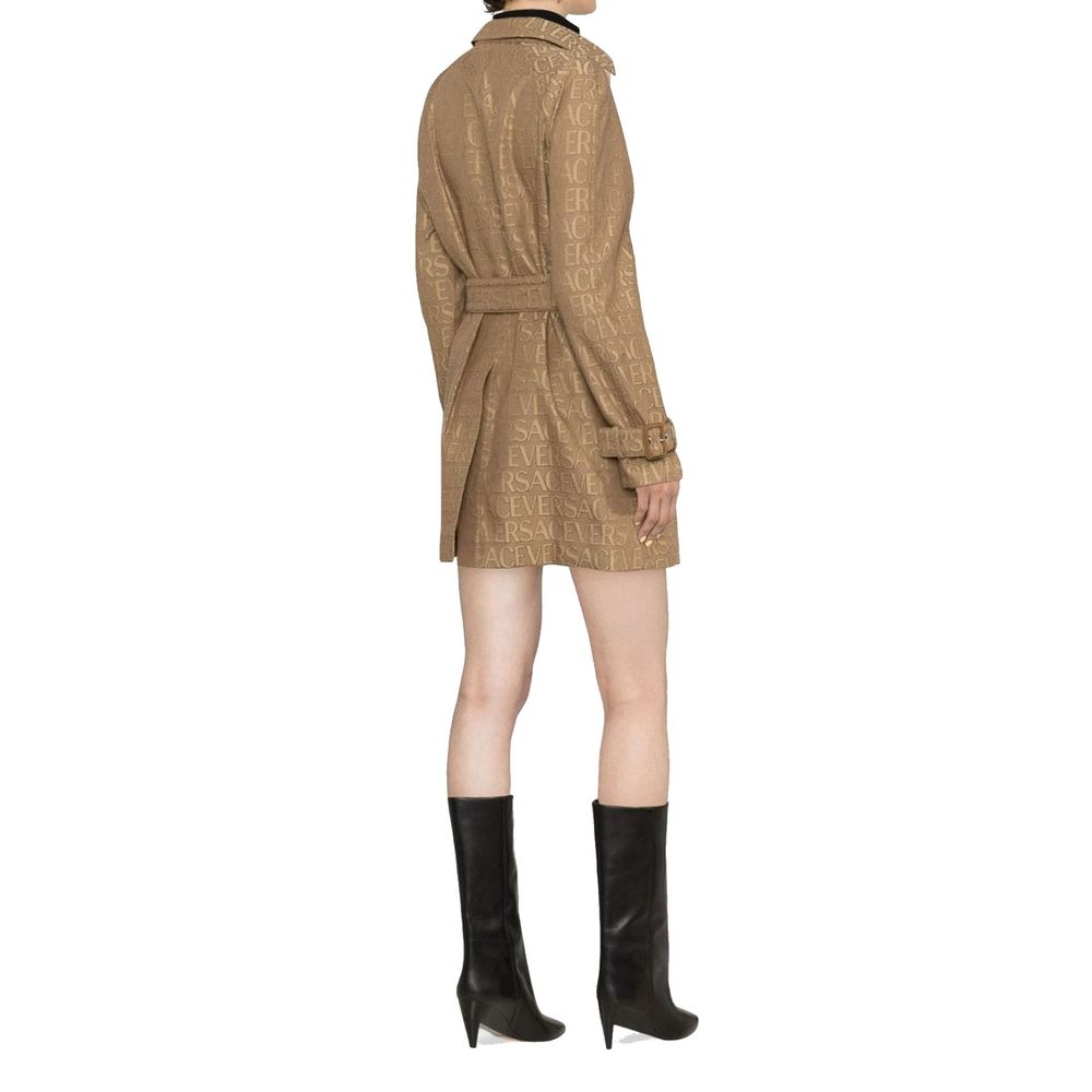 Trench-coat à logo Versace