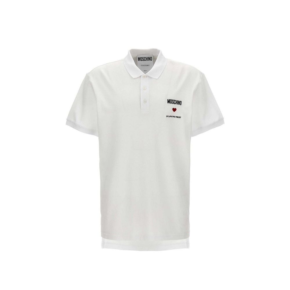 Polo en coton Moschino Couture In Love We Trust