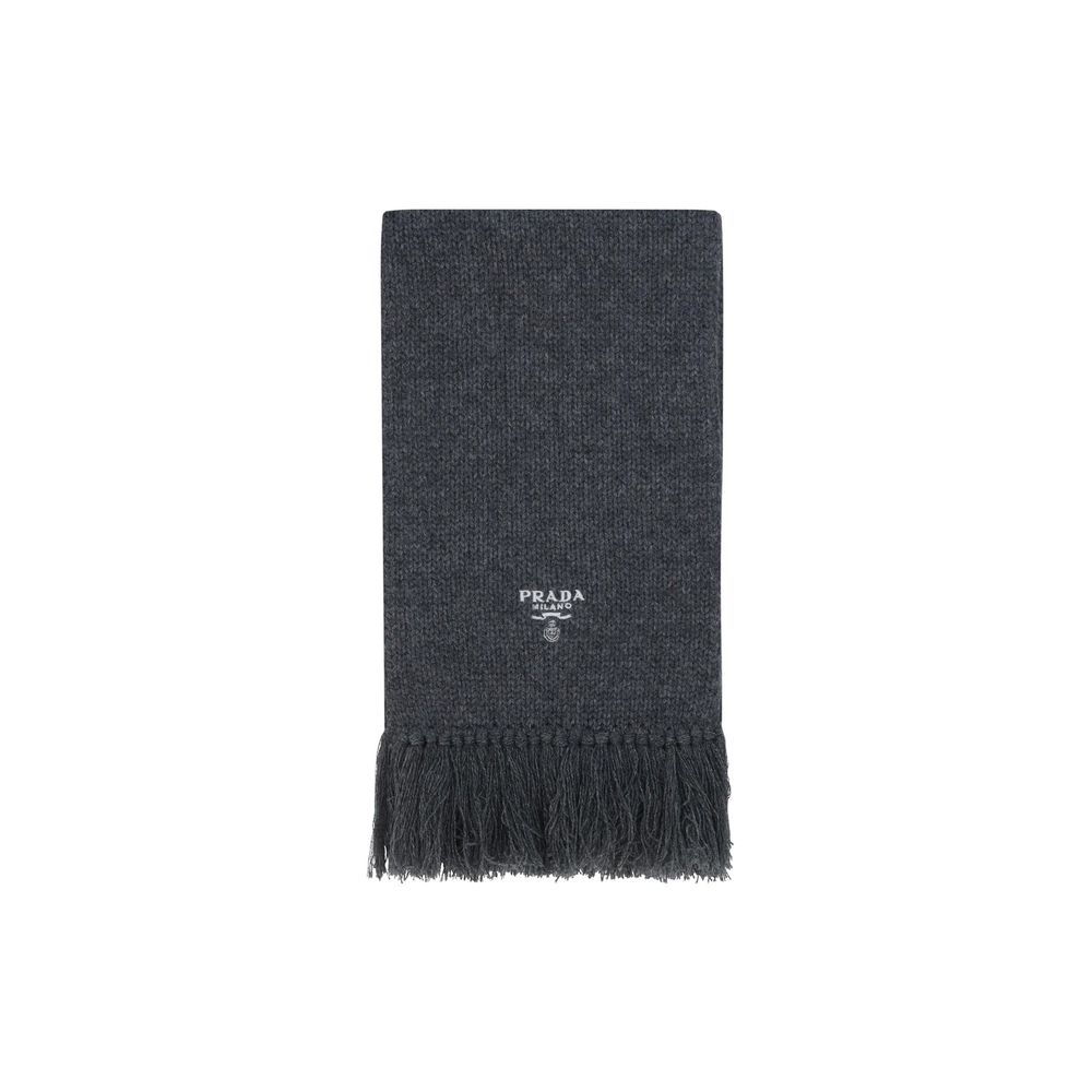 Écharpe Prada en cachemire avec logo