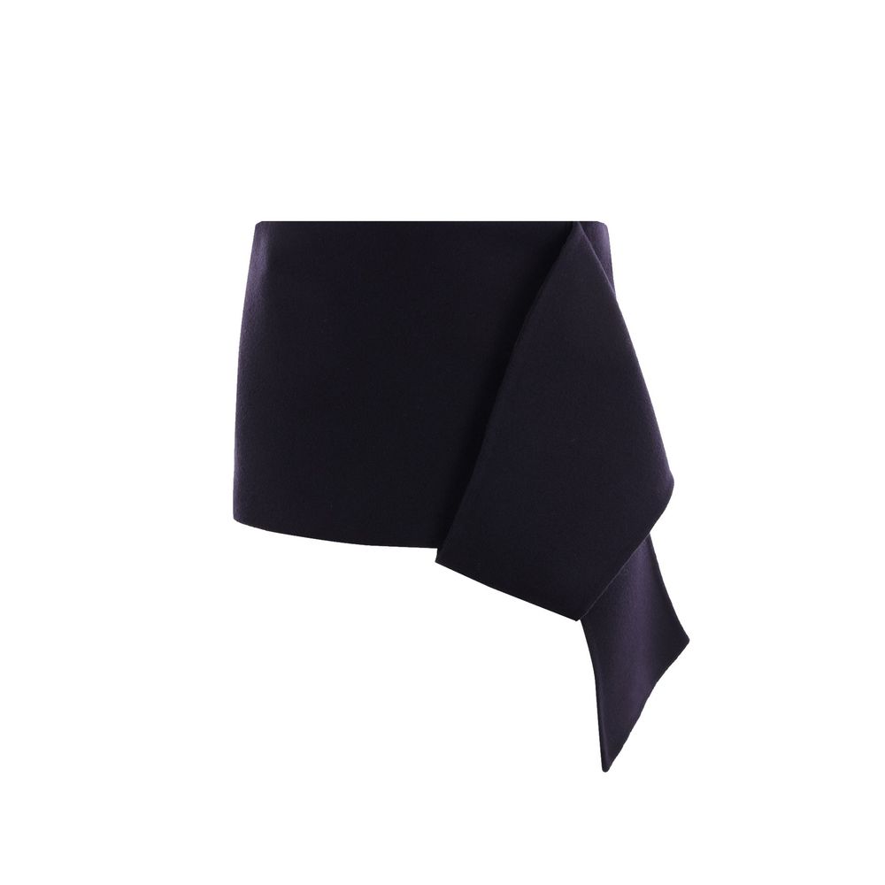 Mini-jupe en laine Prada