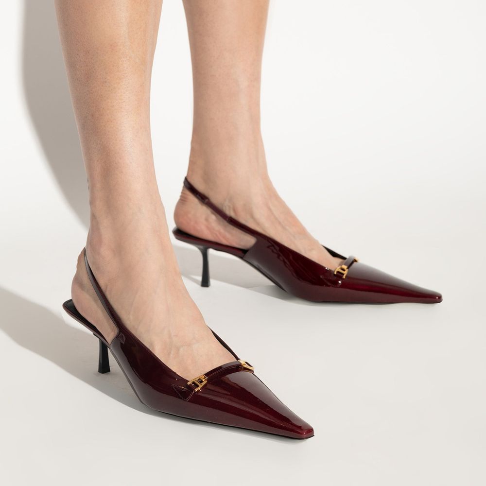 Escarpins à bride arrière en cuir « Carine » de Saint Laurent