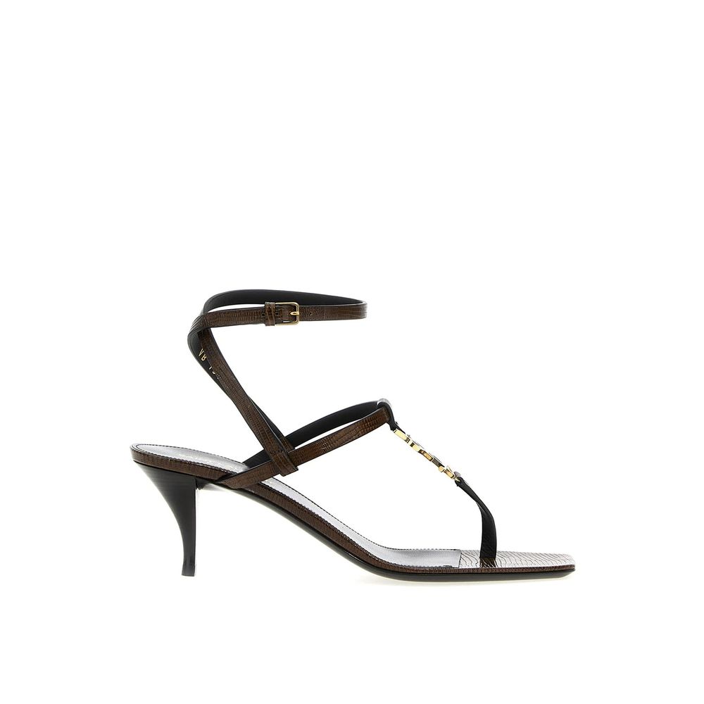 Sandales tongs en cuir Cassandra de Saint Laurent