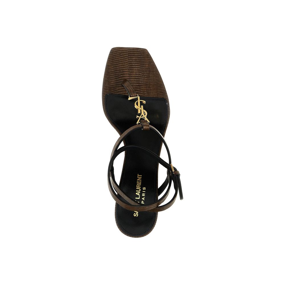 Sandales tongs en cuir Cassandra de Saint Laurent