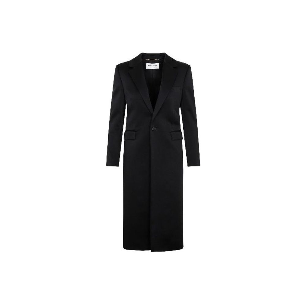 Manteau en satin Saint Laurent