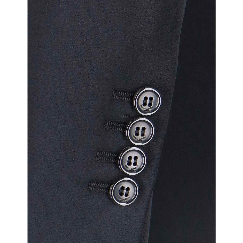 Manteau en satin Saint Laurent