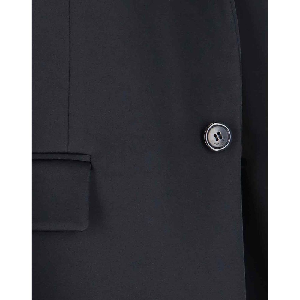 Manteau en satin Saint Laurent