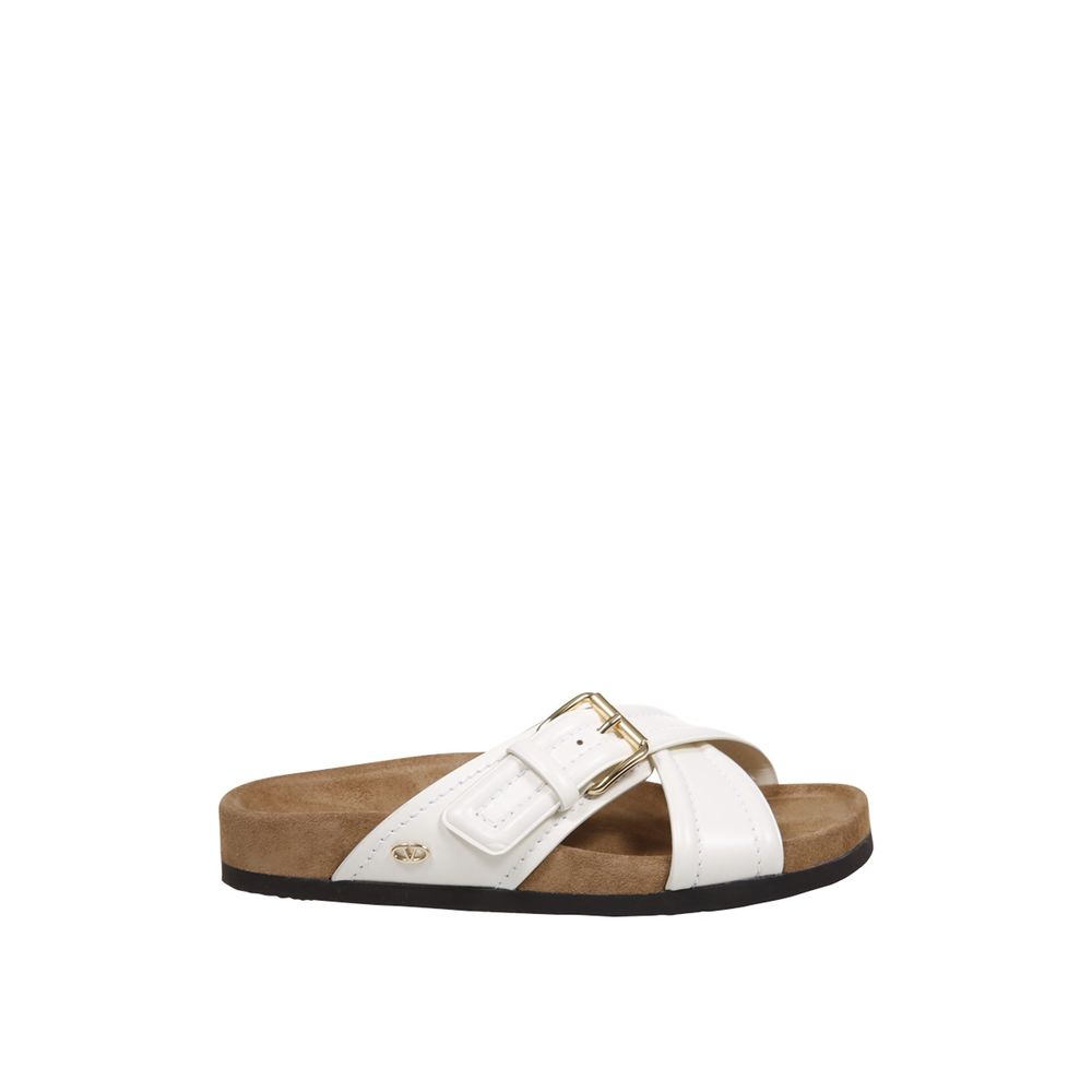 Sandales plates en cuir Valentino Garavani