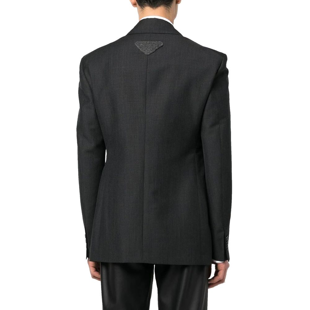 Veste croisée en laine Prada