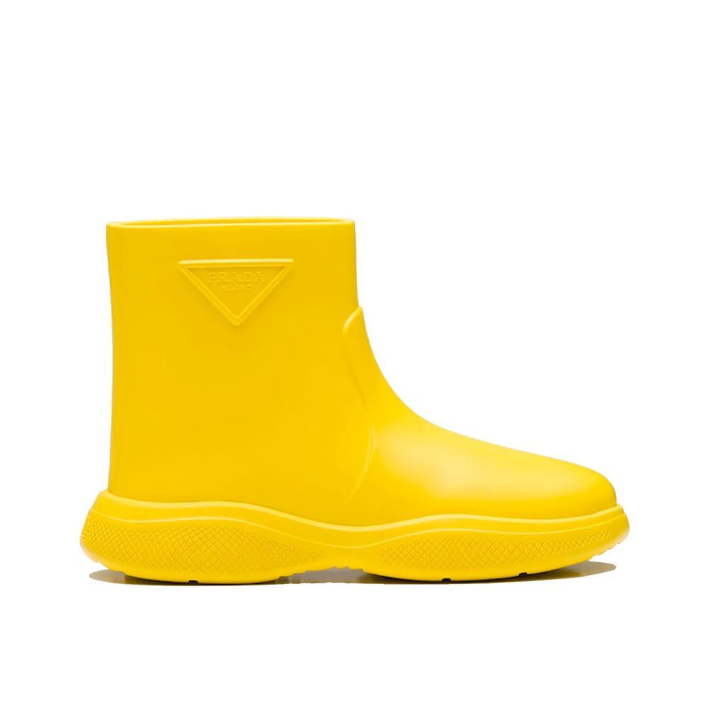 Bottes en caoutchouc avec logo Prada