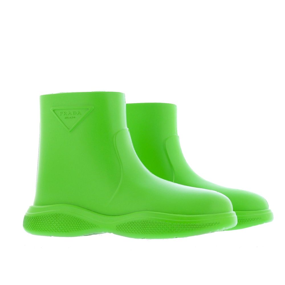 Bottes en caoutchouc avec logo Prada